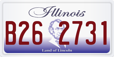IL license plate B262731