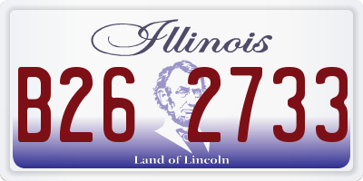 IL license plate B262733