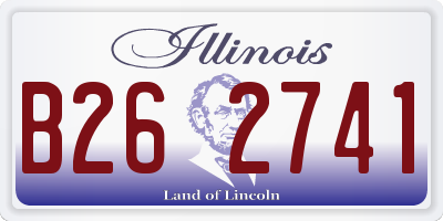 IL license plate B262741