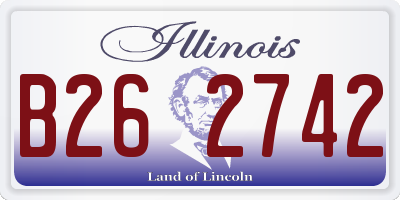 IL license plate B262742