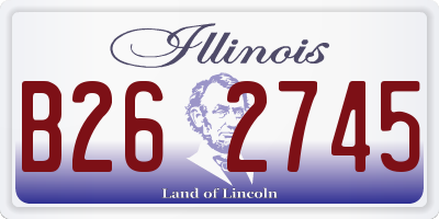 IL license plate B262745