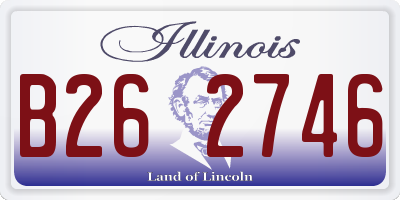 IL license plate B262746