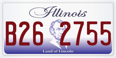 IL license plate B262755