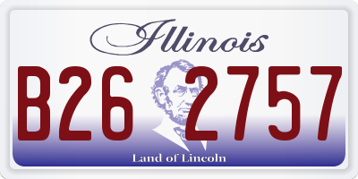 IL license plate B262757
