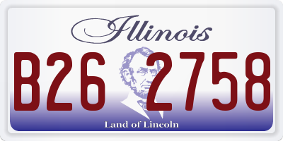 IL license plate B262758