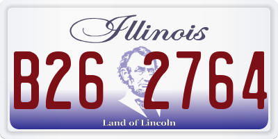 IL license plate B262764