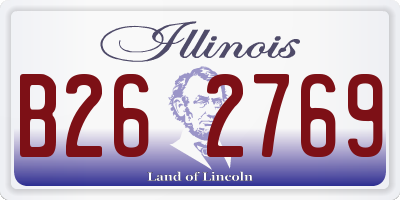 IL license plate B262769