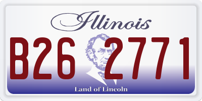 IL license plate B262771