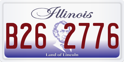 IL license plate B262776