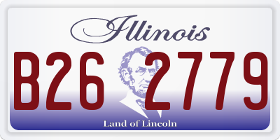IL license plate B262779