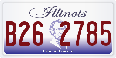 IL license plate B262785