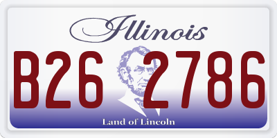 IL license plate B262786
