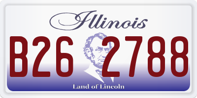 IL license plate B262788