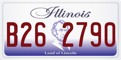 IL license plate B262790