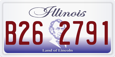 IL license plate B262791