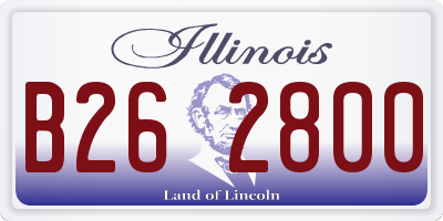 IL license plate B262800