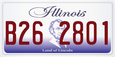 IL license plate B262801