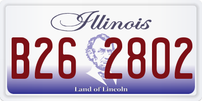 IL license plate B262802