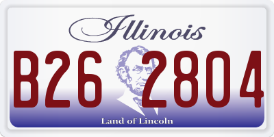 IL license plate B262804