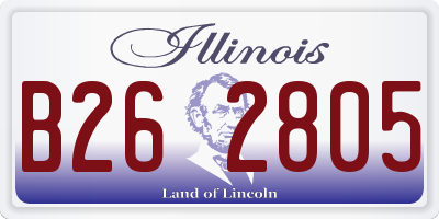 IL license plate B262805