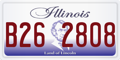 IL license plate B262808