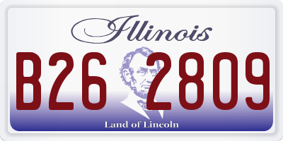 IL license plate B262809