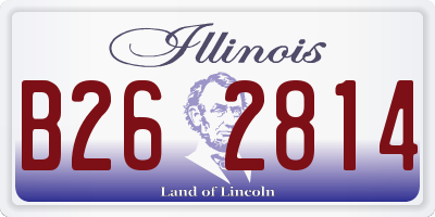 IL license plate B262814