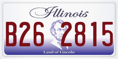 IL license plate B262815
