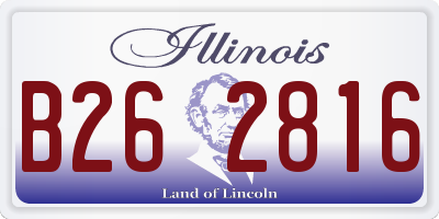 IL license plate B262816