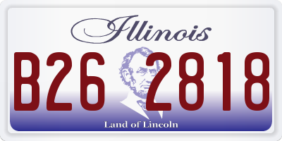 IL license plate B262818