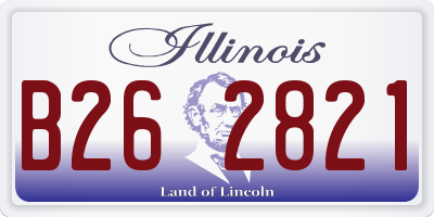 IL license plate B262821