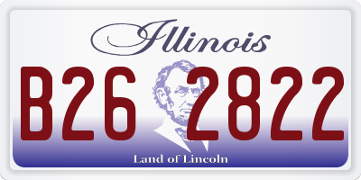 IL license plate B262822