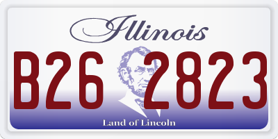 IL license plate B262823