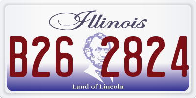 IL license plate B262824