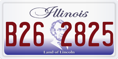 IL license plate B262825