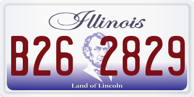 IL license plate B262829