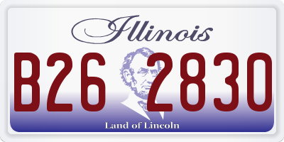 IL license plate B262830