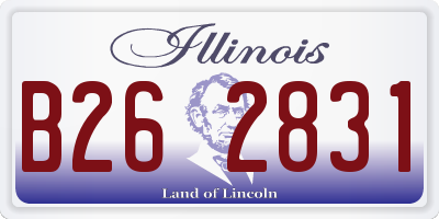 IL license plate B262831