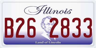 IL license plate B262833