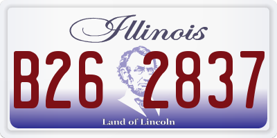 IL license plate B262837