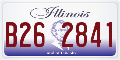 IL license plate B262841