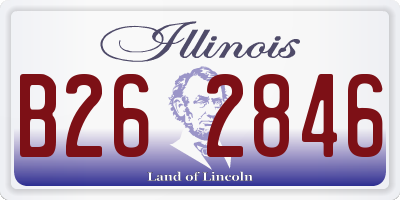 IL license plate B262846