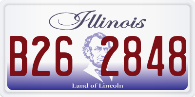 IL license plate B262848
