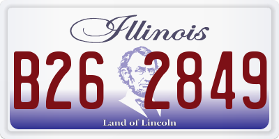 IL license plate B262849