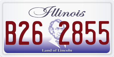 IL license plate B262855