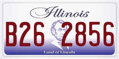 IL license plate B262856