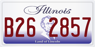 IL license plate B262857