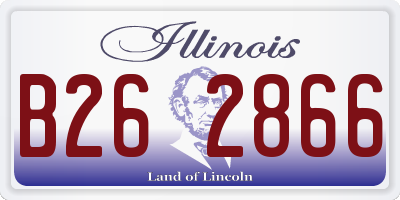 IL license plate B262866