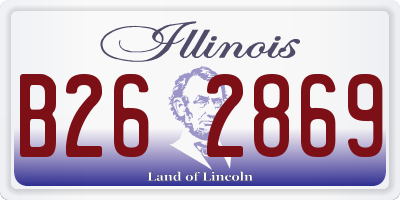 IL license plate B262869