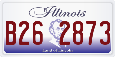 IL license plate B262873